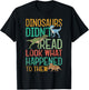 Dinosaurs Didnt Read Funny Book Lover Boys Kids Teacher T-Shirt - T-Shirt | Black