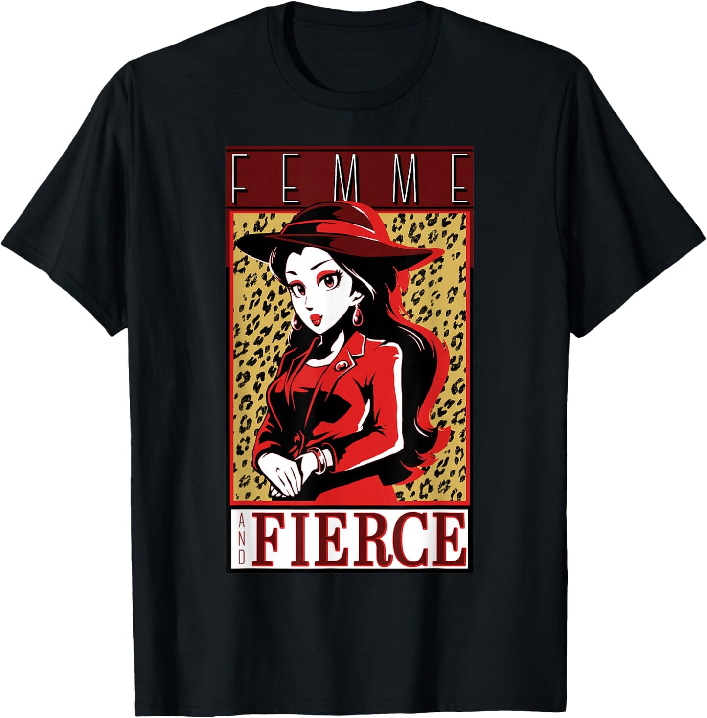 Super Mario Odyssey Vintage Nintendo Femme Fierce Poster T-Shirt - T-Shirt | Black