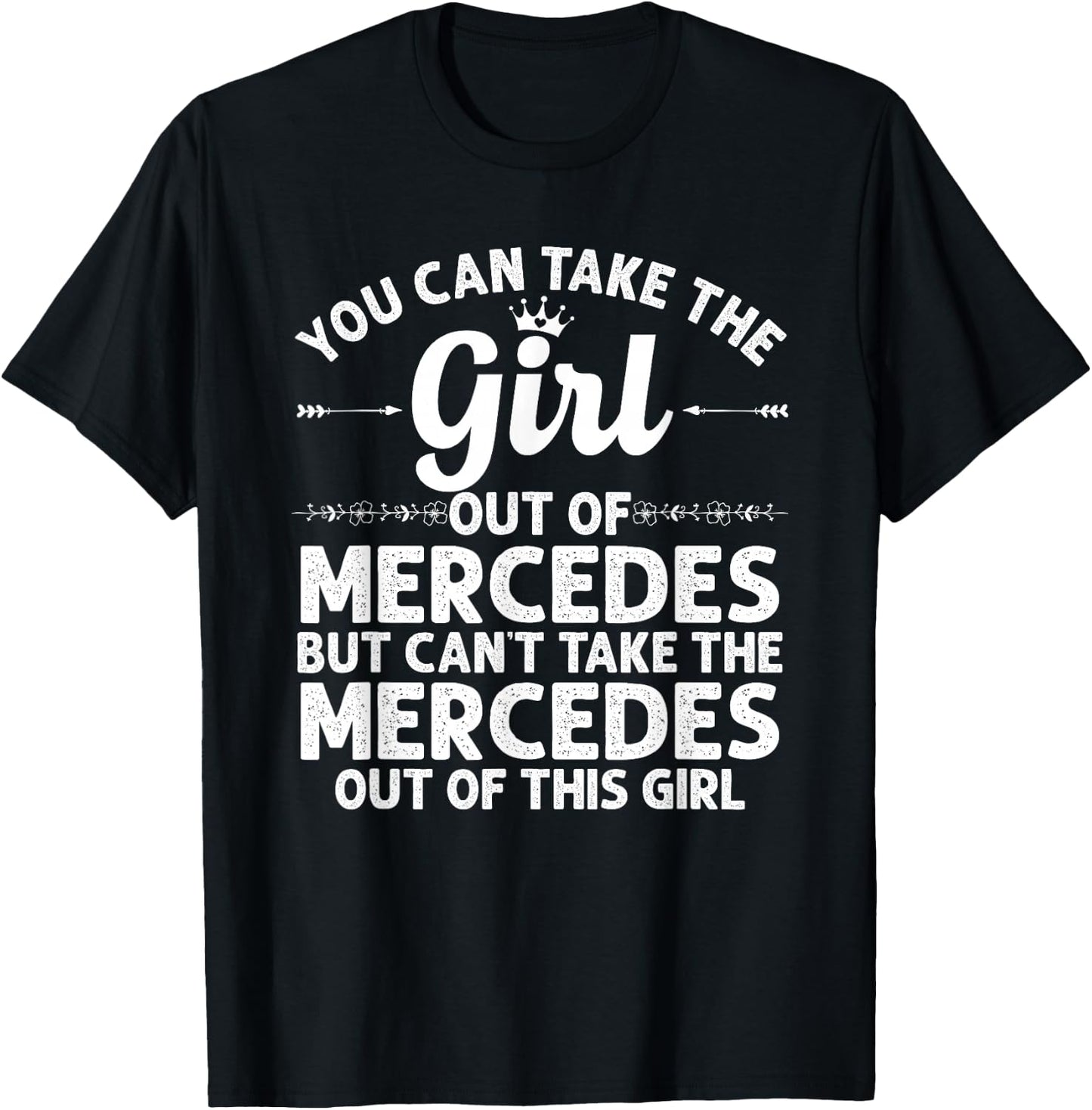 Girl Out of Mercedes TX Texas Gift Funny Home Roots USA T-Shirt - T-Shirt | Black