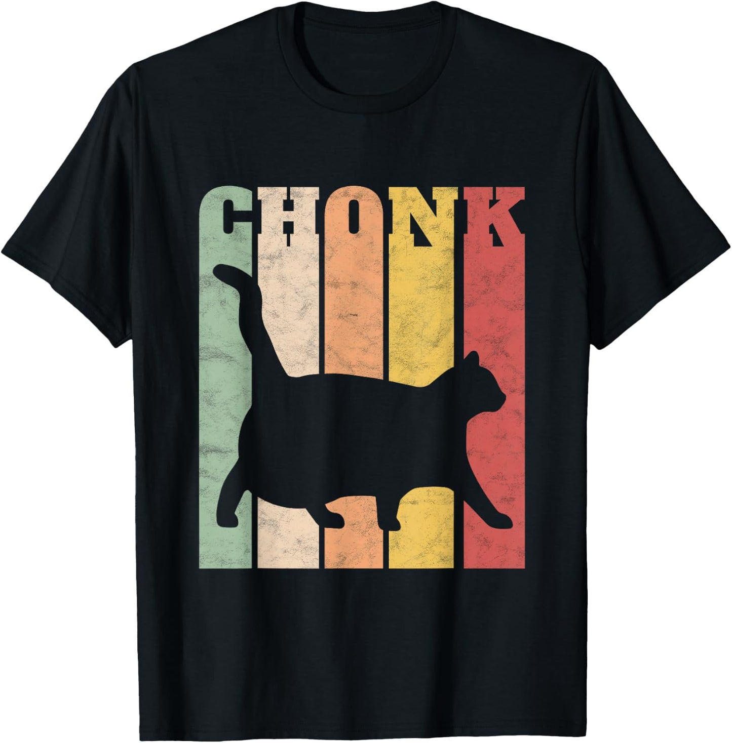 Chonk Scale Cat Meme Chonky Chonk Memes T-Shirt - T-Shirt | Black