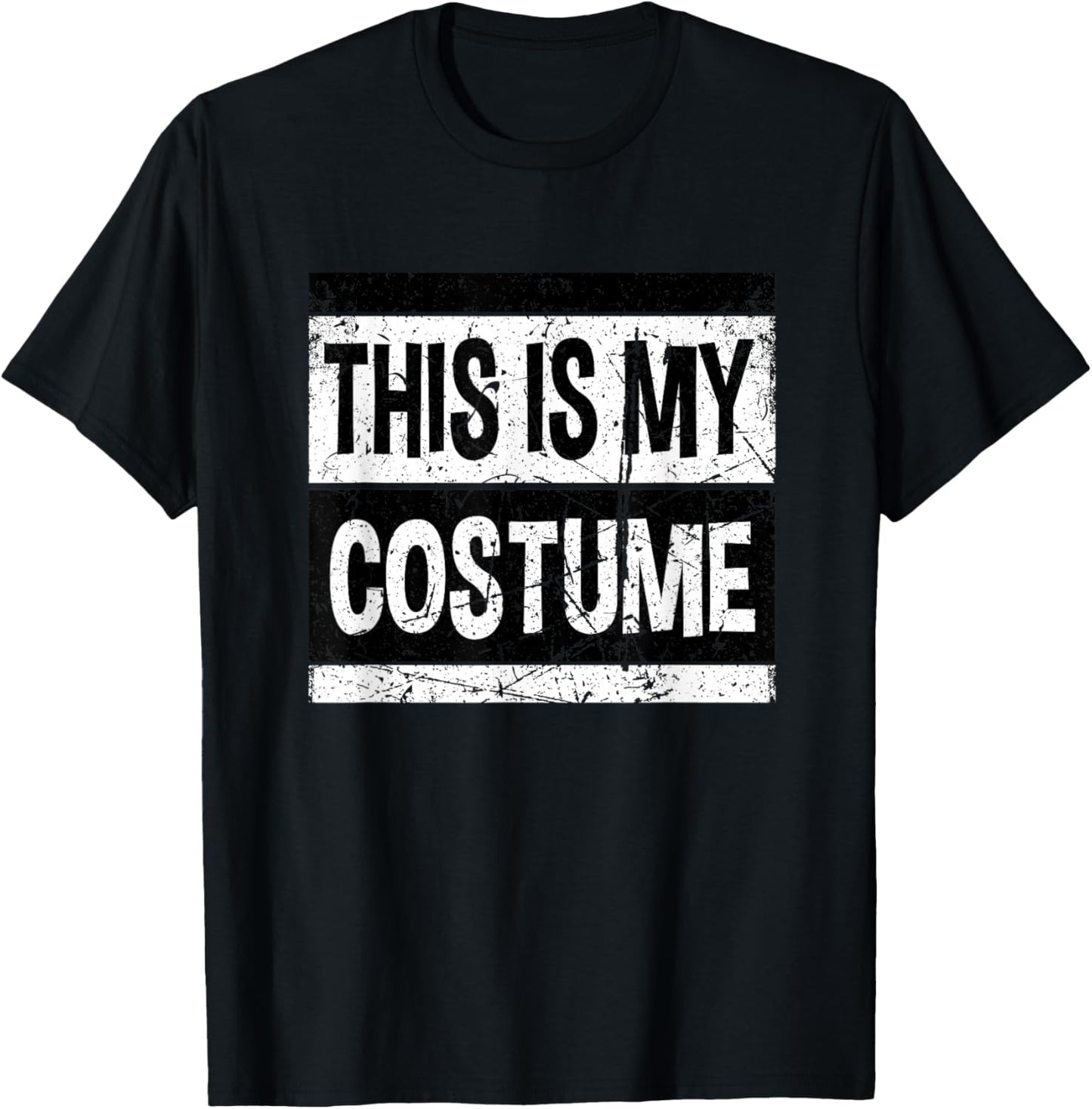 Retro This Is My Costume Shirt Men Women Kids For Halloween T-Shirt - T-Shirt | Black