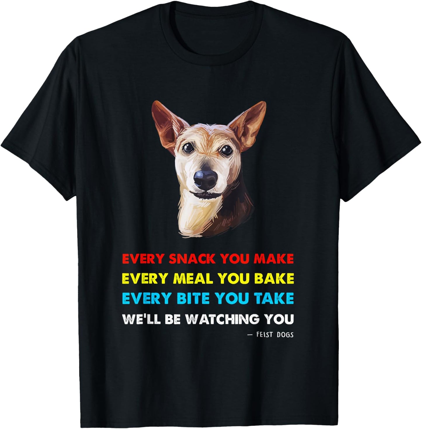 Feist Dog Shirt | Feist T-Shirt - T-Shirt | Black