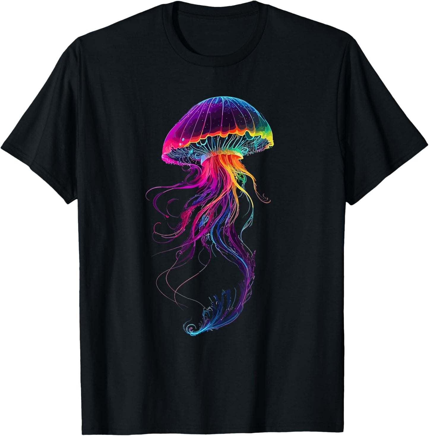 Luminous Jellyfish T-Shirt - T-Shirt | Black