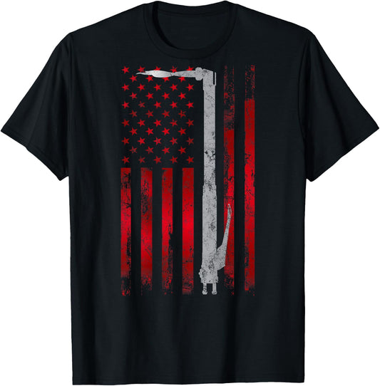 Welding Vintage Patriotic USA American Flag Welder gift T-Shirt - T-Shirt | Black
