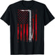 Welding Vintage Patriotic USA American Flag Welder gift T-Shirt - T-Shirt | Black
