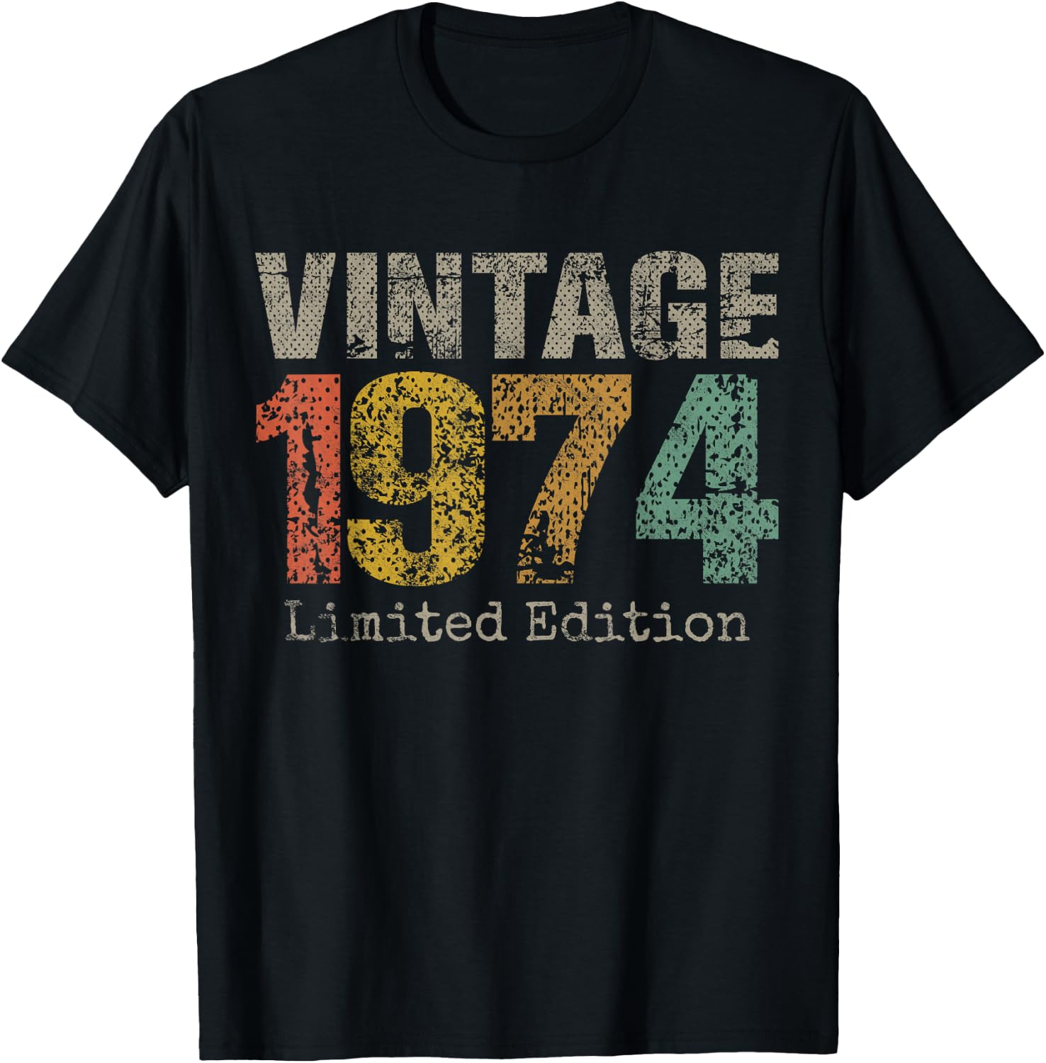 Vintage 1974 Limited Edition 51st Birthday Gifts 51 Year Old T-Shirt - T-Shirt | Black
