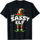 I'm The Sassy Elf Family Matching Group Christmas T-Shirt - T-Shirt | Black