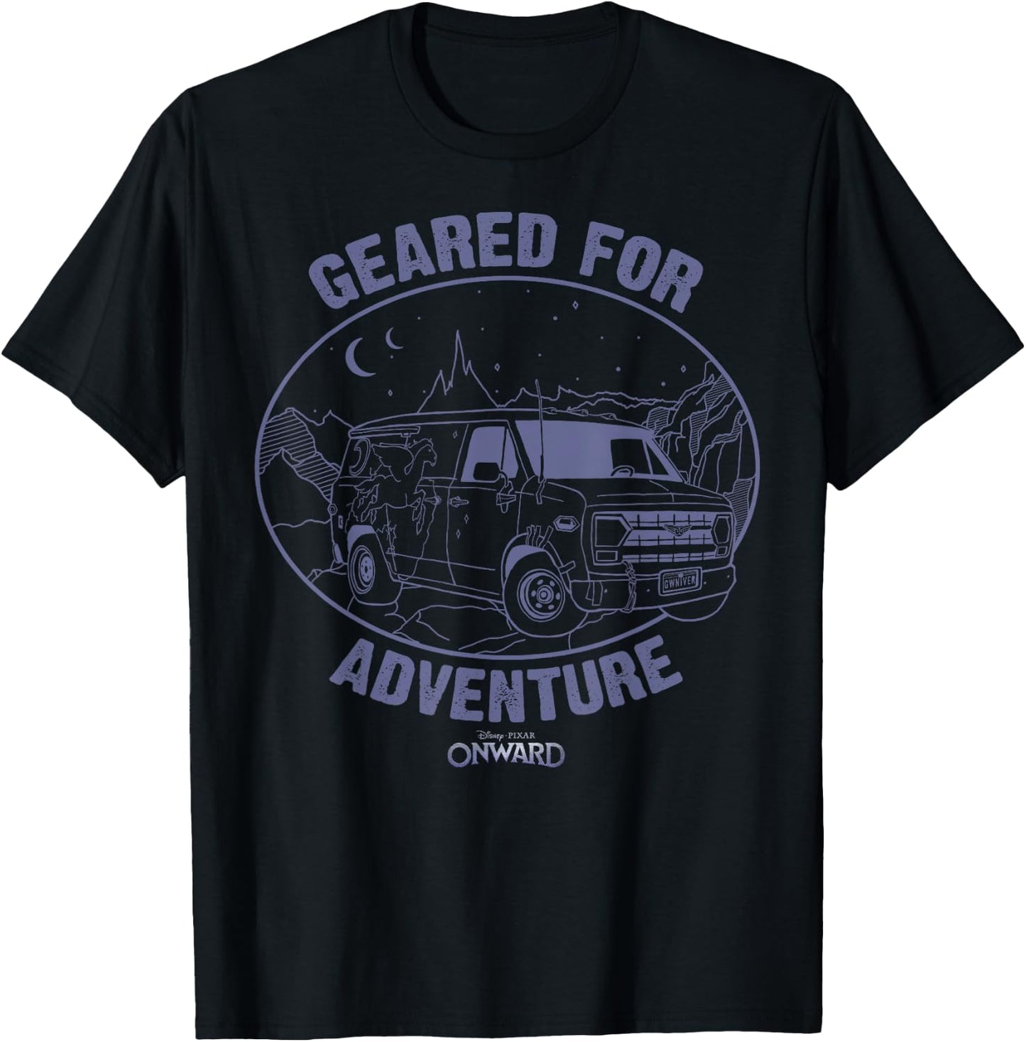 Disney Pixar Onward Guinevere Geared For Adventure T-Shirt - T-Shirt | Black