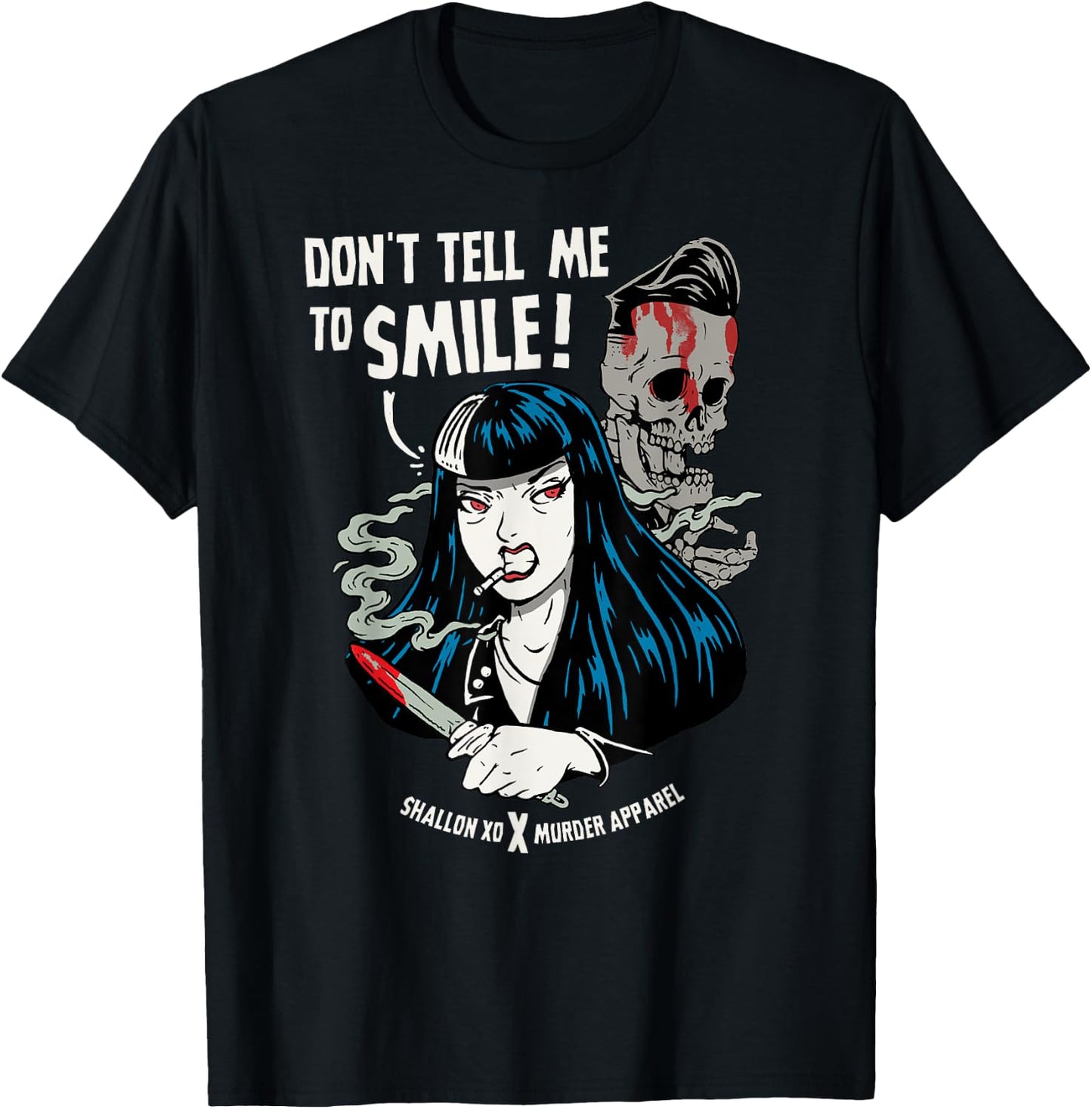 Don't Tell Me To Smile Feminist AF T-Shirt - T-Shirt | Black