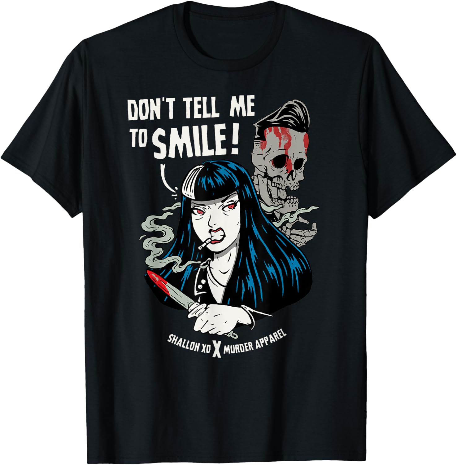 Don't Tell Me To Smile Feminist AF T-Shirt - T-Shirt | Black