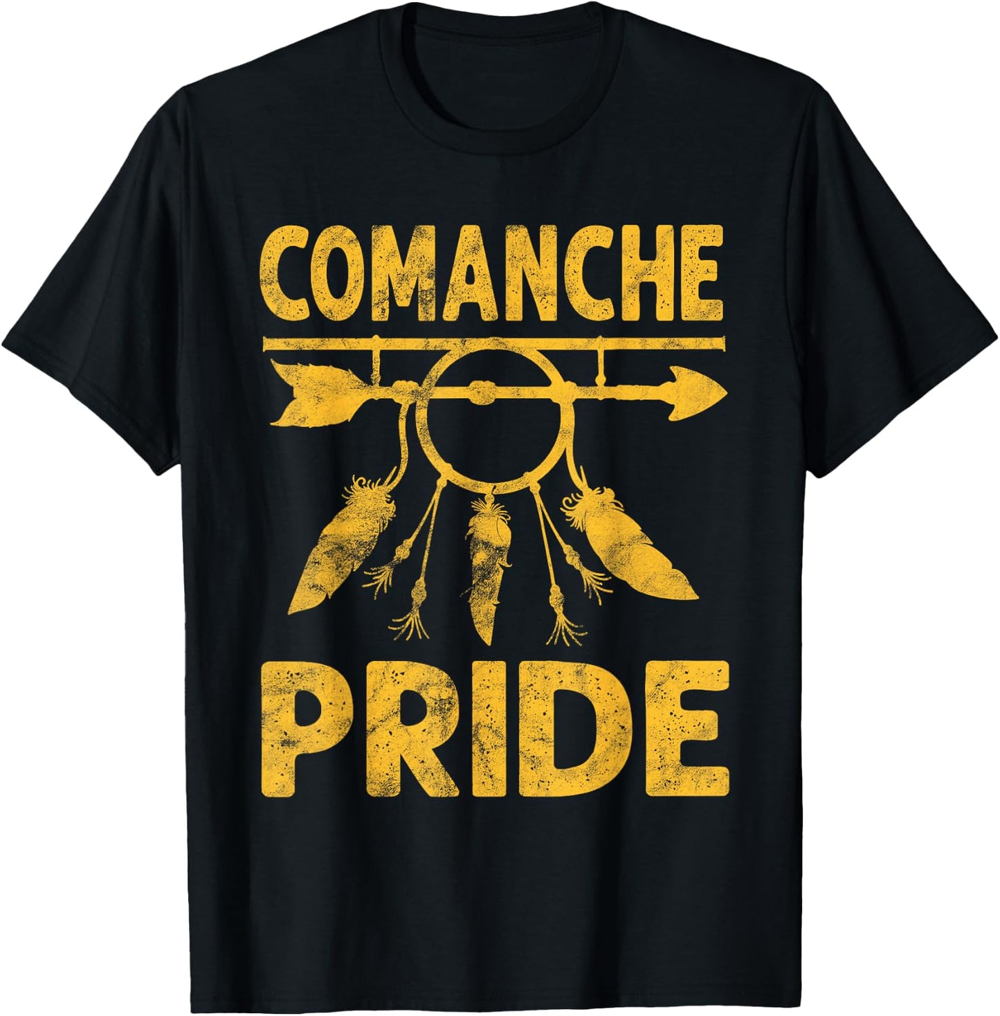 comanche Pride Native American vintage Gift Men Women T-Shirt - T-Shirt | Black