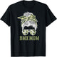 BMX Mom Messy Bun Mom Of A BMX Rider Mama BMX Mother T-Shirt - T-Shirt | Black