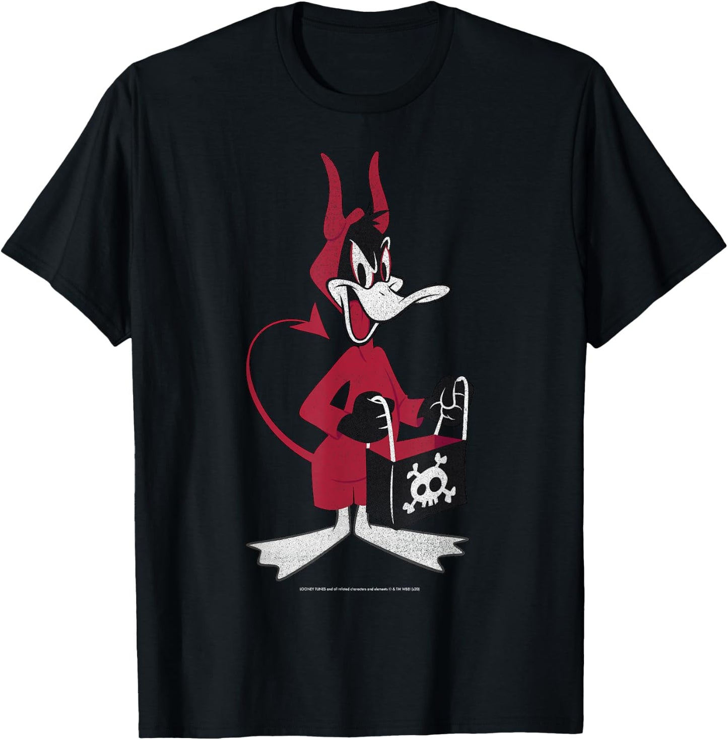 Looney Tunes Daffy Devil Costume Halloween T-Shirt - T-Shirt | Black