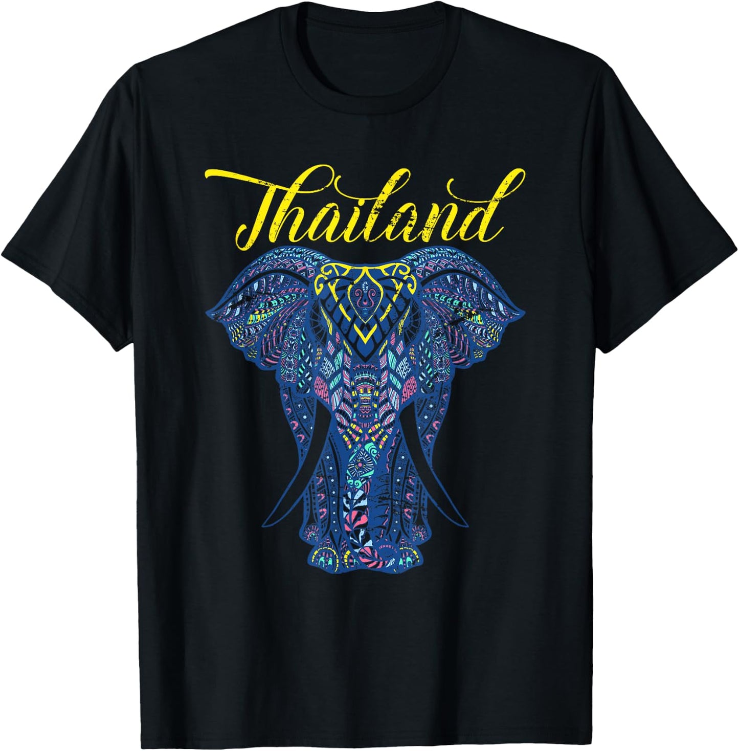 Elephant Bangkok Thailand Lovers Thailand T-Shirt - T-Shirt | Black