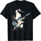 Cool Penguin Playing Guitar Music Lover Penguin Guitar Funny T-Shirt - T-Shirt | Black