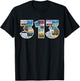 Detroit 313 License Plates Motor City Downtown Michigan T-Shirt - T-Shirt | Black