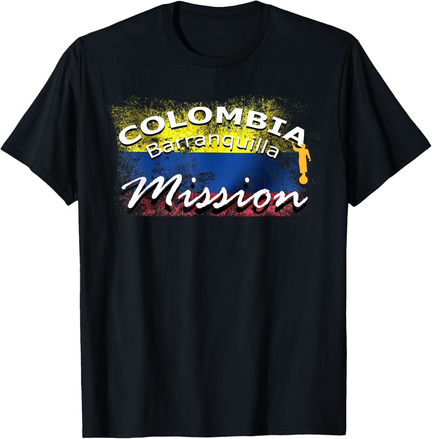Colombia Barranquilla Mormon LDS Mission Missionary Gift T-Shirt - T-Shirt | Black