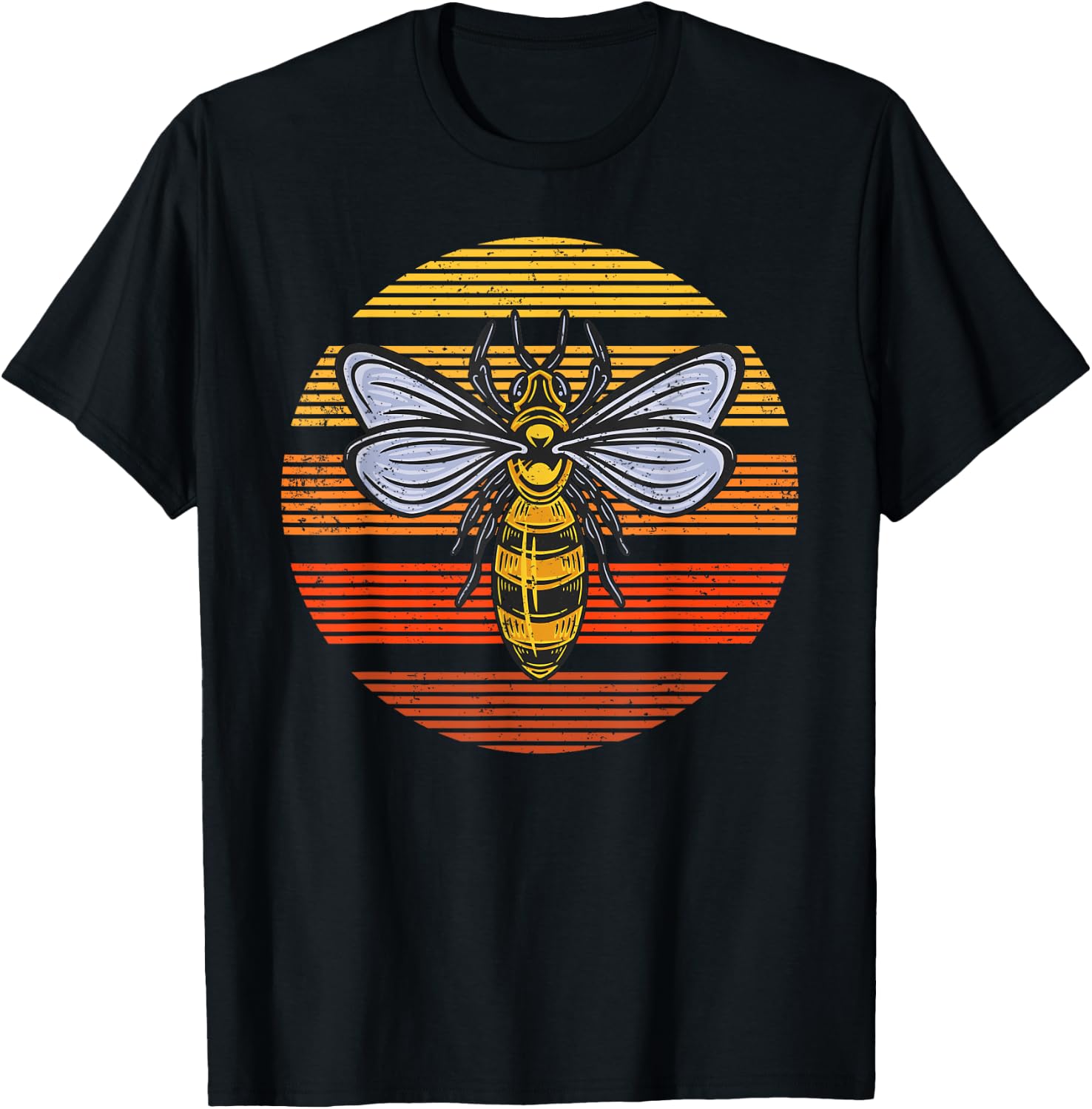 Wasp Insect Bird Lover Gift Vintage Retro Wasp T-Shirt - T-Shirt | Black