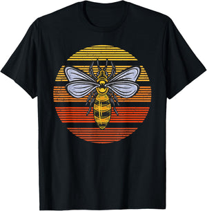 Wasp Insect Bird Lover Gift Vintage Retro Wasp T-Shirt - T-Shirt | Black