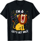 Kids 6 Year Old 6th Birthday Party Lion T-Shirt - T-Shirt | Black