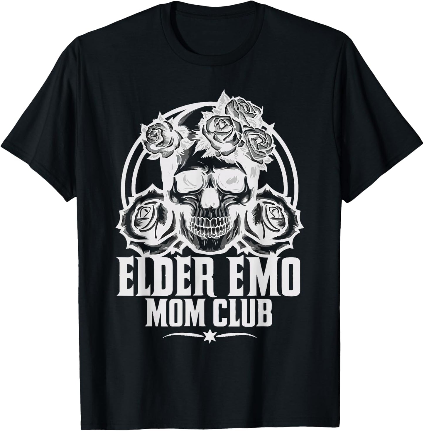 Elder Emo Mom Club Emo Lifestyle Emo Music Goth Subculture T-Shirt - T-Shirt | Black