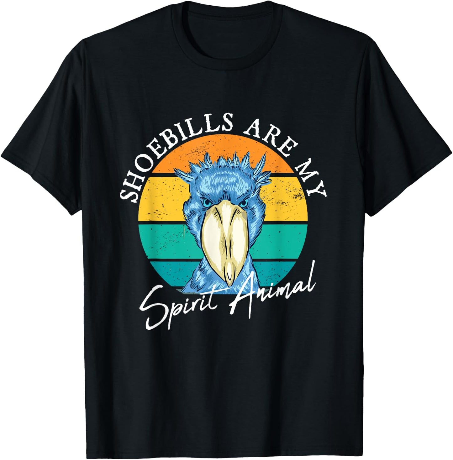 Shoebills Are My Spirit Animal African Bird Shoebill Stork T-Shirt - T-Shirt | Black