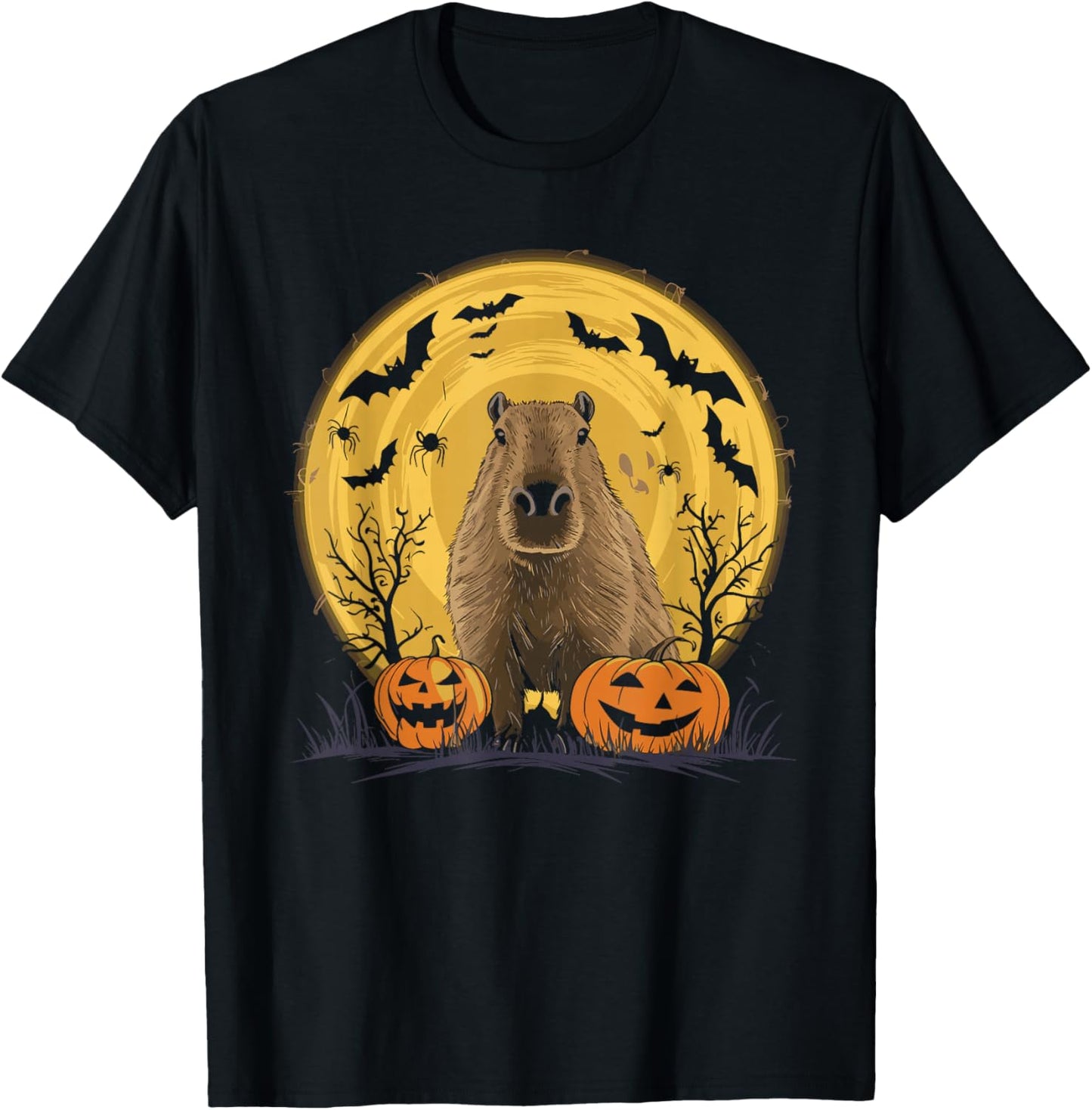 Capybara Halloween T-Shirt - T-Shirt | Black