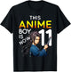 This Anime Boy Is Now 11 Years Old 11th Birthday Kawaii Kids T-Shirt - T-Shirt | Black