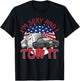 I'm Sexy and I Tow It 5th wheel USA Flag Sunset camping T-Shirt - T-Shirt | Black