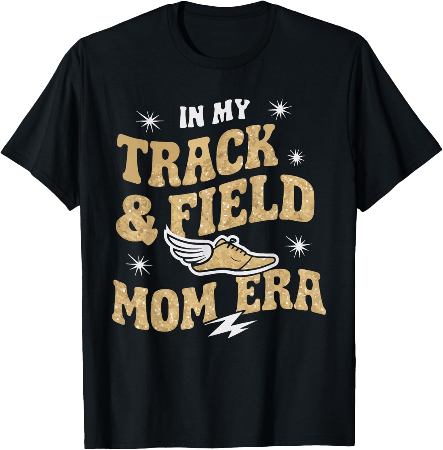 Track And Field Mom Athlete Runner Mothers Day T-Shirt - T-Shirt | Black