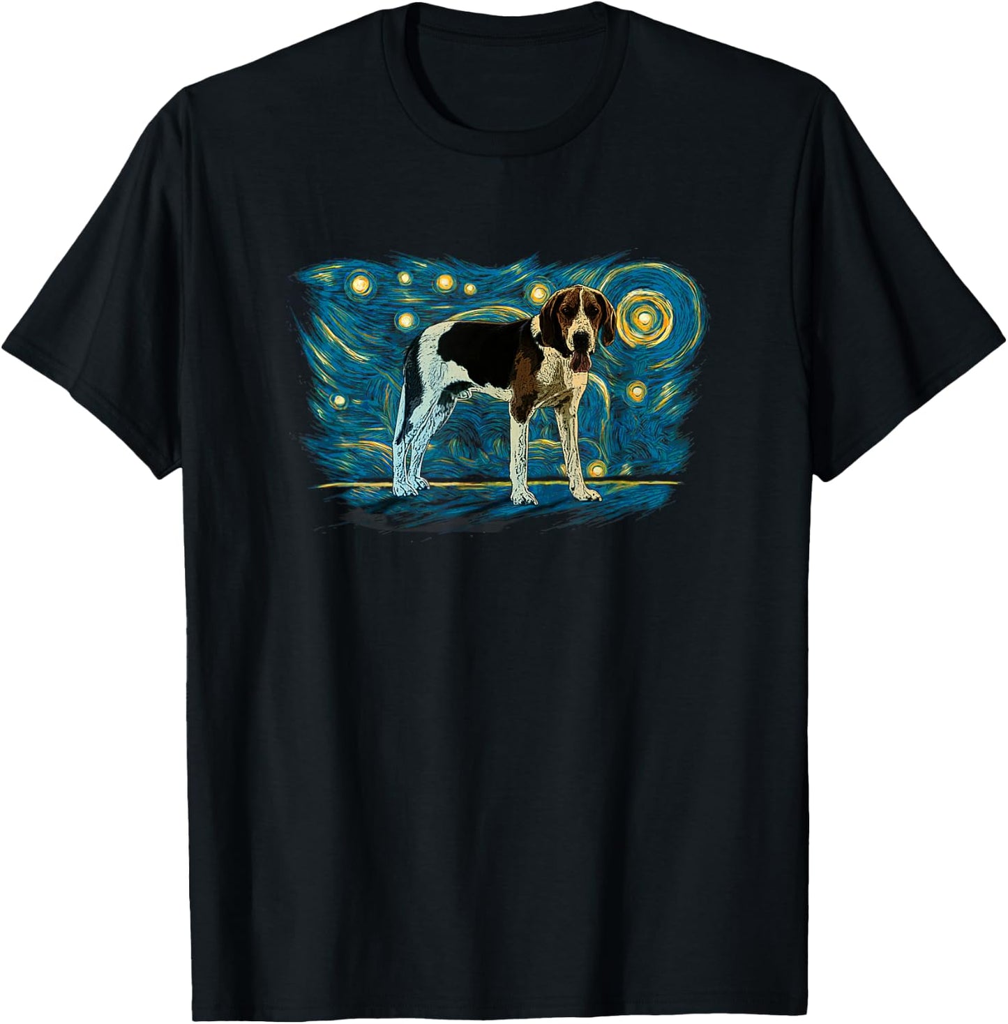 Retro Vintage Style American Foxhound T-Shirt - T-Shirt | Black