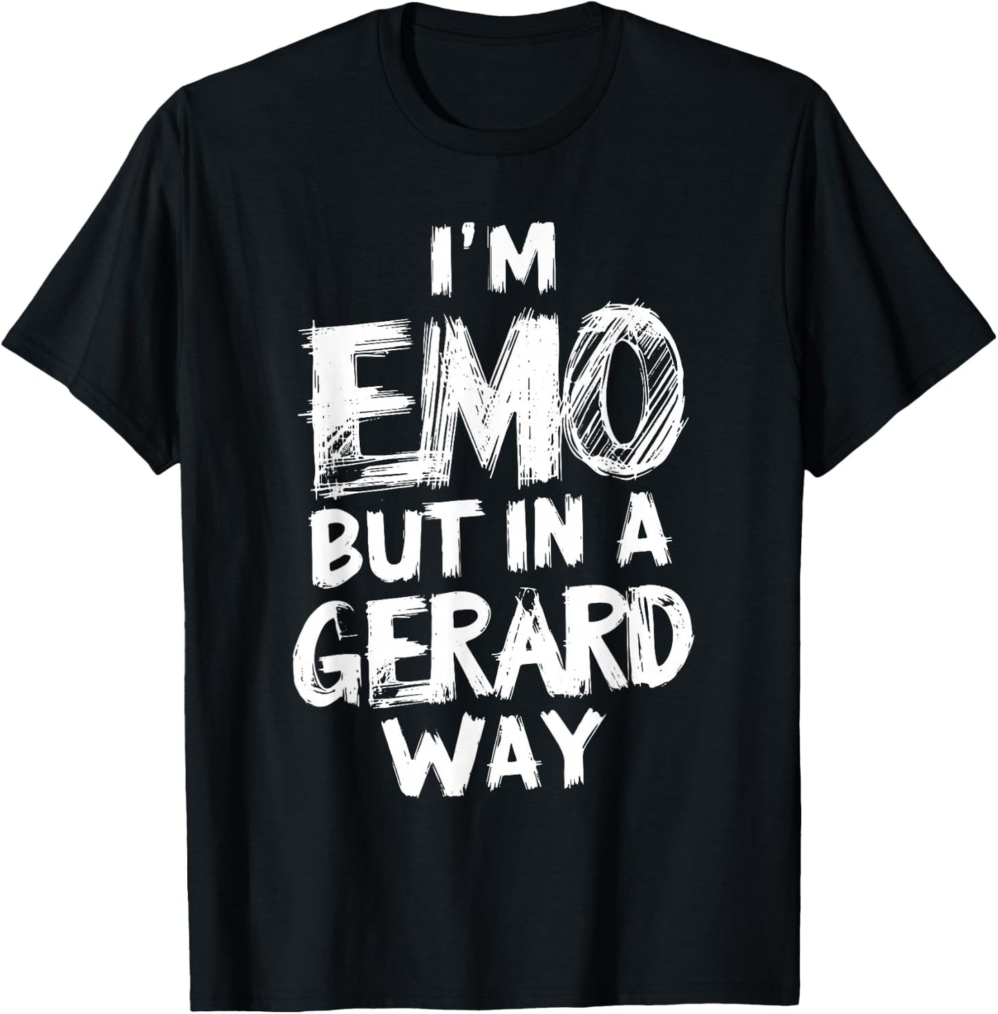I'm Emo But In A Gerard Way E-Girl E-Boy Punk Goth T-Shirt - T-Shirt | Black