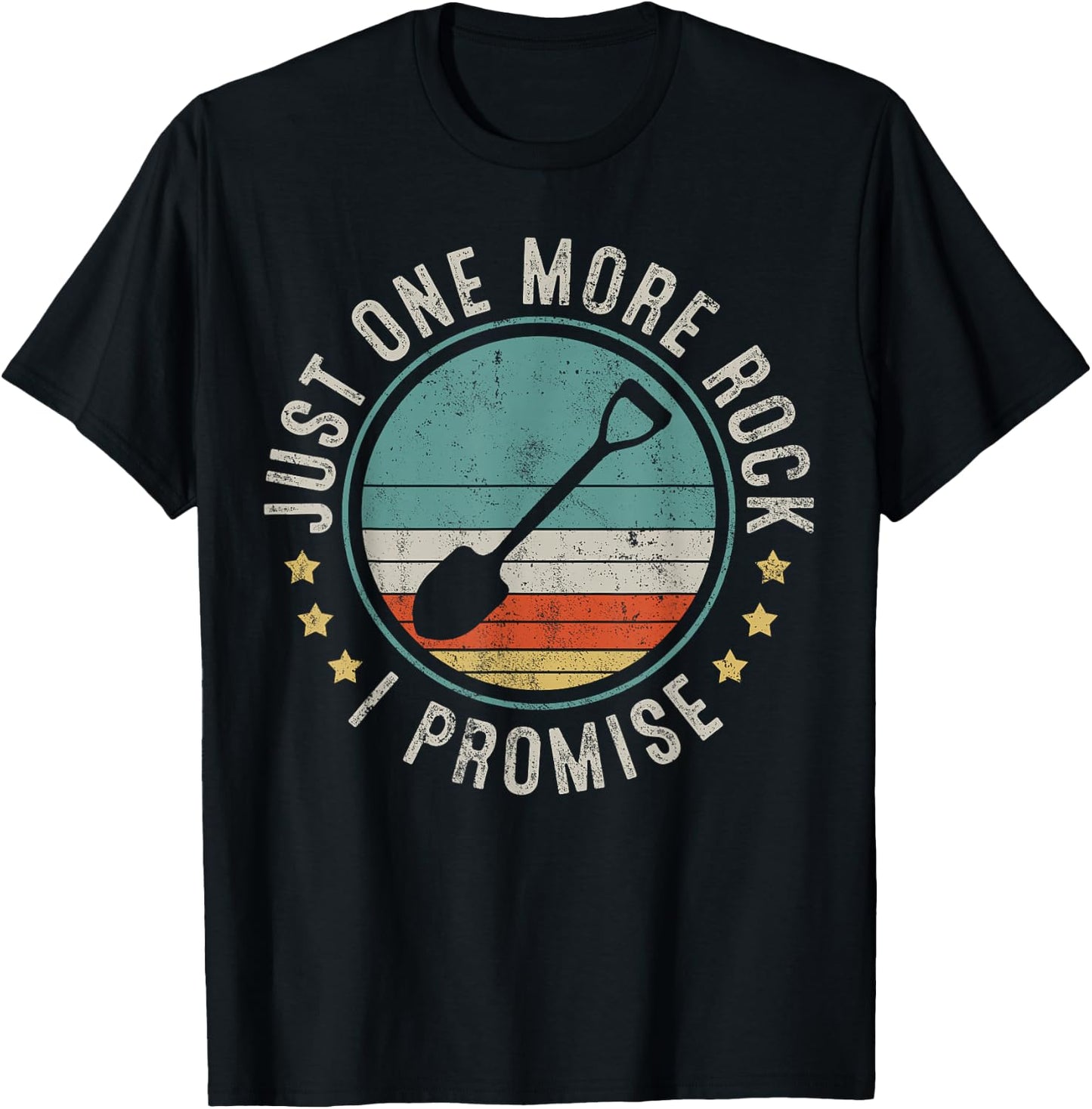 Geology Rockhounding Rocks Geologist Retro Vintage Gift T-Shirt - T-Shirt | Black