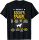 Anatomy Of Cocker Spaniel Dog Lover T-Shirt - T-Shirt | Black