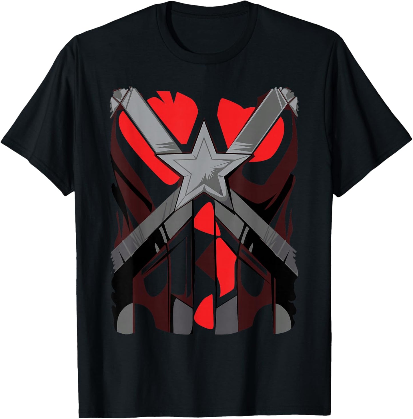 Marvel Black Widow Red Guardian Costume Halloween T-Shirt - T-Shirt | Black