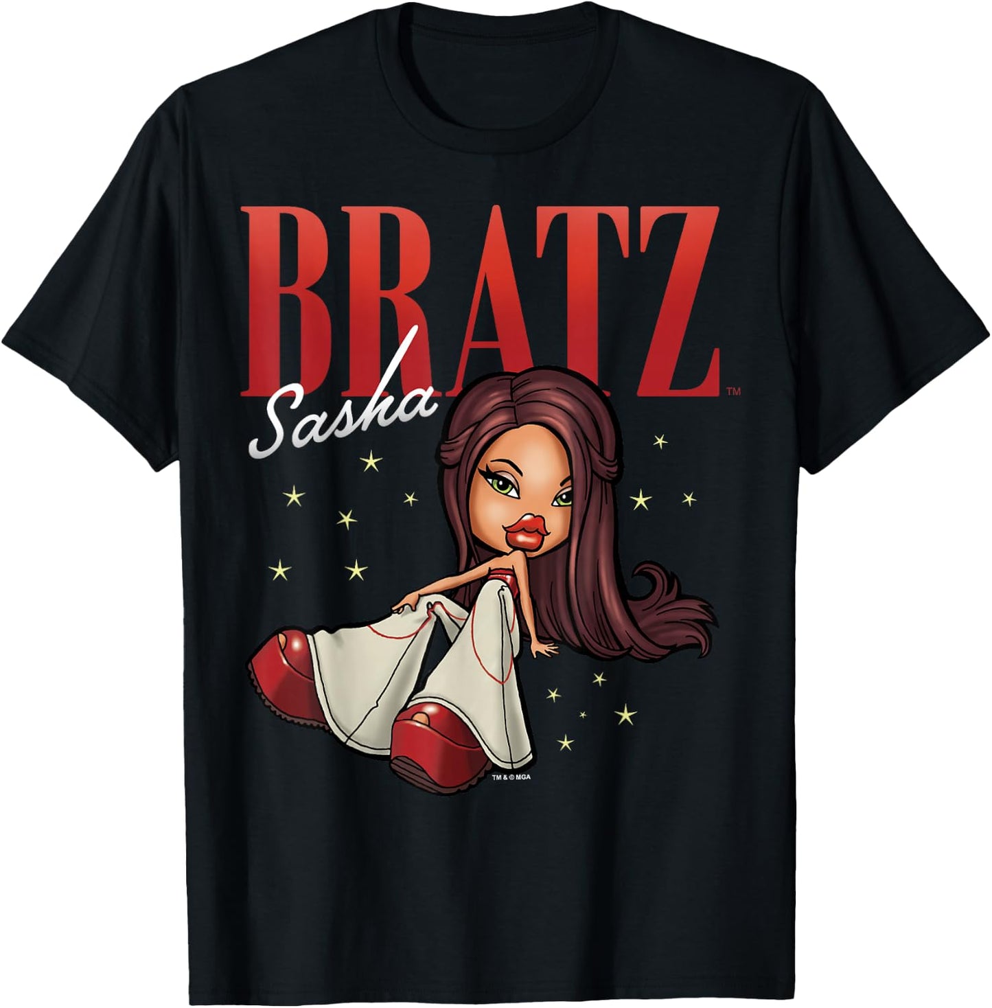 Bratz Sasha Portrait T-Shirt - T-Shirt | Black