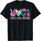 Peace Love Nursing Stethoscope Nurse Life Nurse Week 2024 T-Shirt - T-Shirt | Black