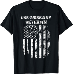 Military USS Oriskany Veteran , Black, Small T-Shirt - T-Shirt | Black
