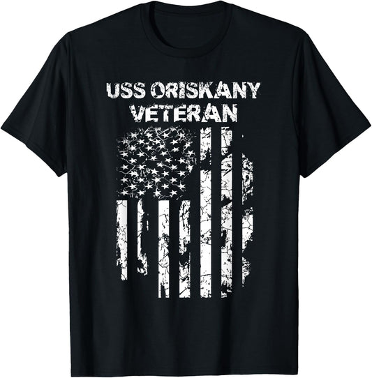 Military USS Oriskany Veteran , Black, Small T-Shirt - T-Shirt | Black