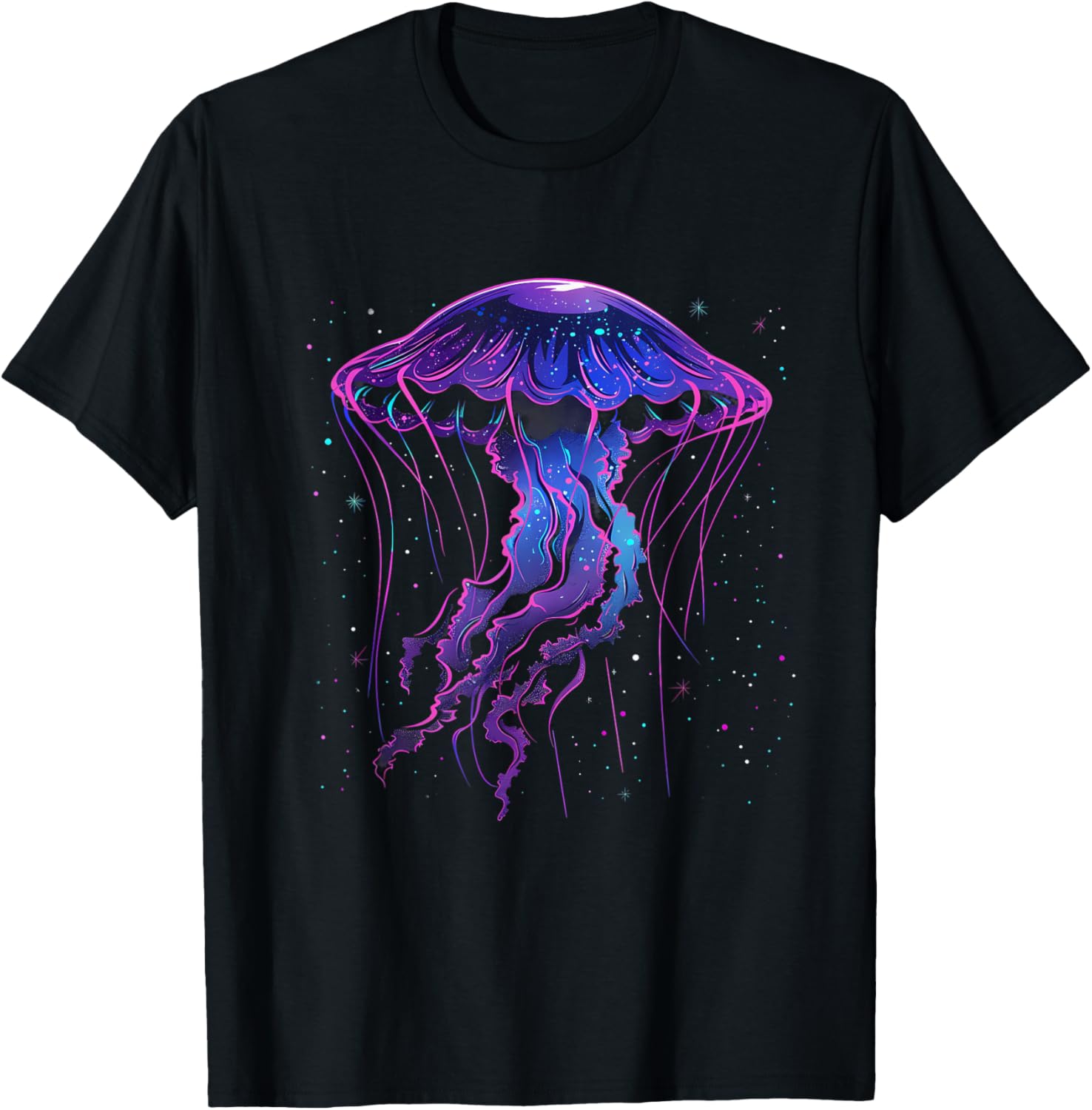 Jellyfish Sea Ocean Jellyfish Artwork Ocean Sea Animal Lover T-Shirt - T-Shirt | Black