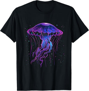 Jellyfish Sea Ocean Jellyfish Artwork Ocean Sea Animal Lover T-Shirt - T-Shirt | Black