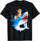Beagle Riding Shark Jawsome Dog Lover Gifts Space Galaxy Men Women Kids T-Shirt - T-Shirt | Black