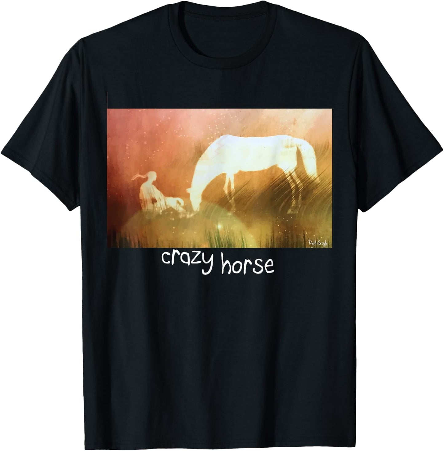 Crazy Horse T-Shirt - T-Shirt | Black