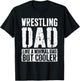 Wrestling Dad Shirt Men Fathers Day Wrestling Dad T-Shirt - T-Shirt | Black