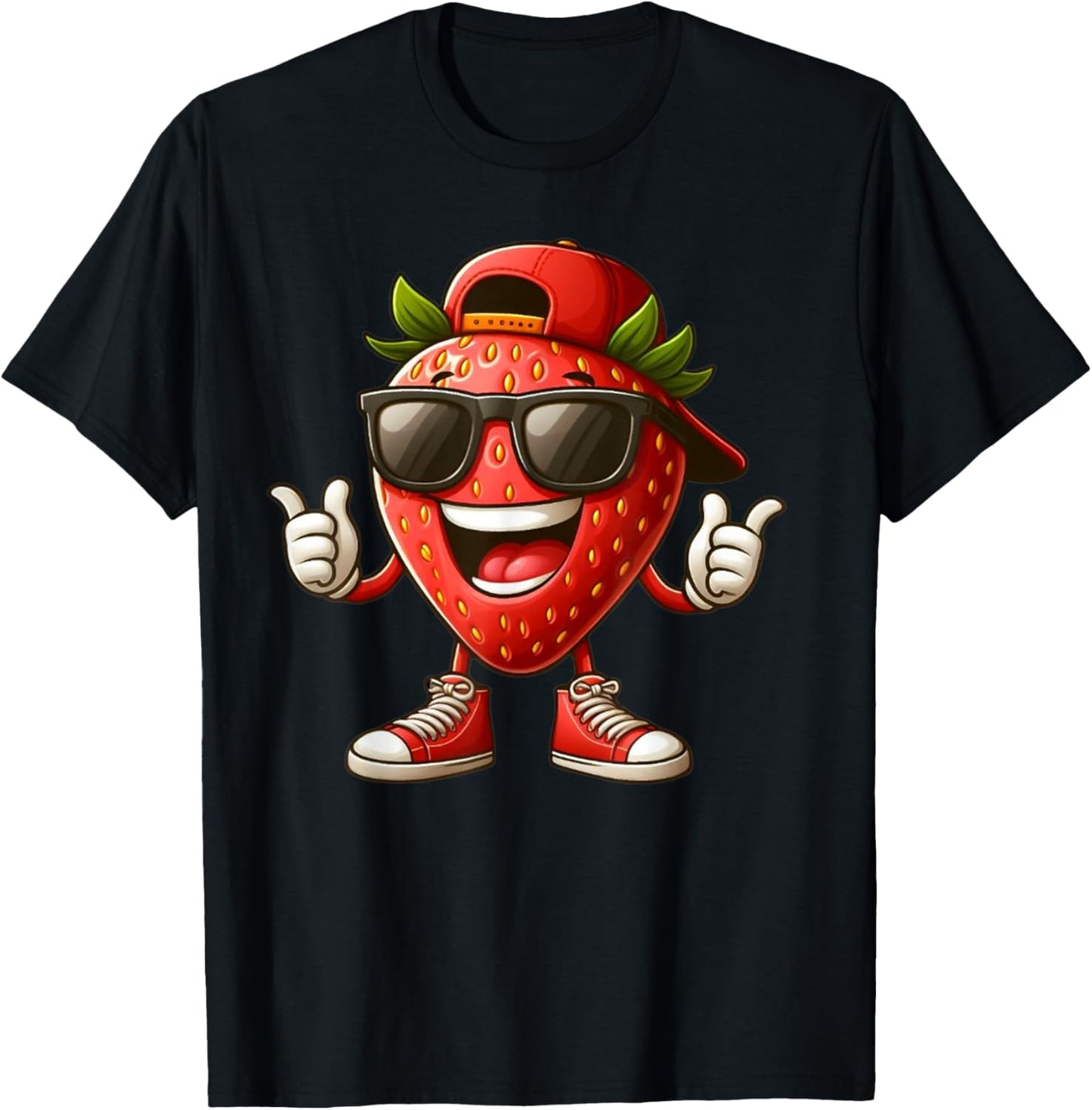 Beautiful strawberry costume for boys and girls T-Shirt - T-Shirt | Black