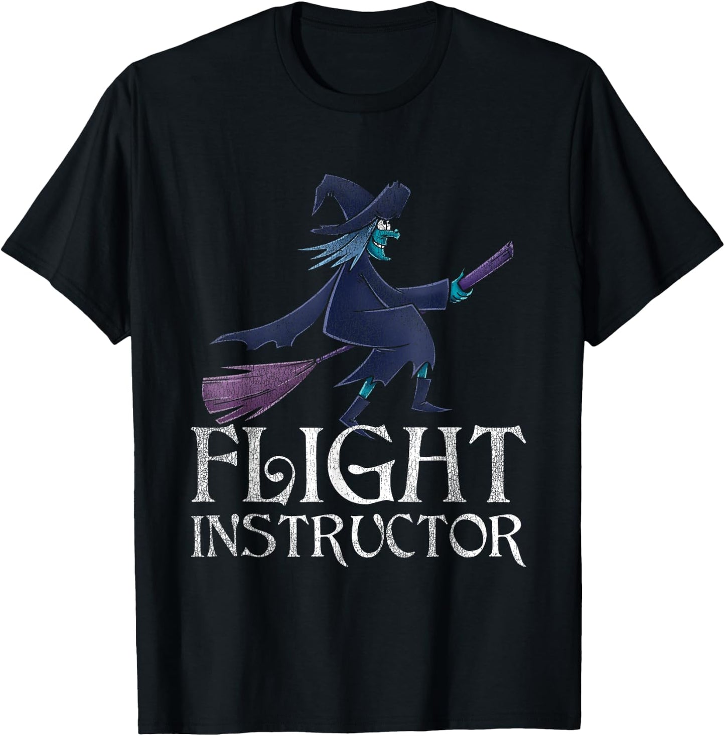 Flight Instructor Witch T-Shirt - T-Shirt | Black