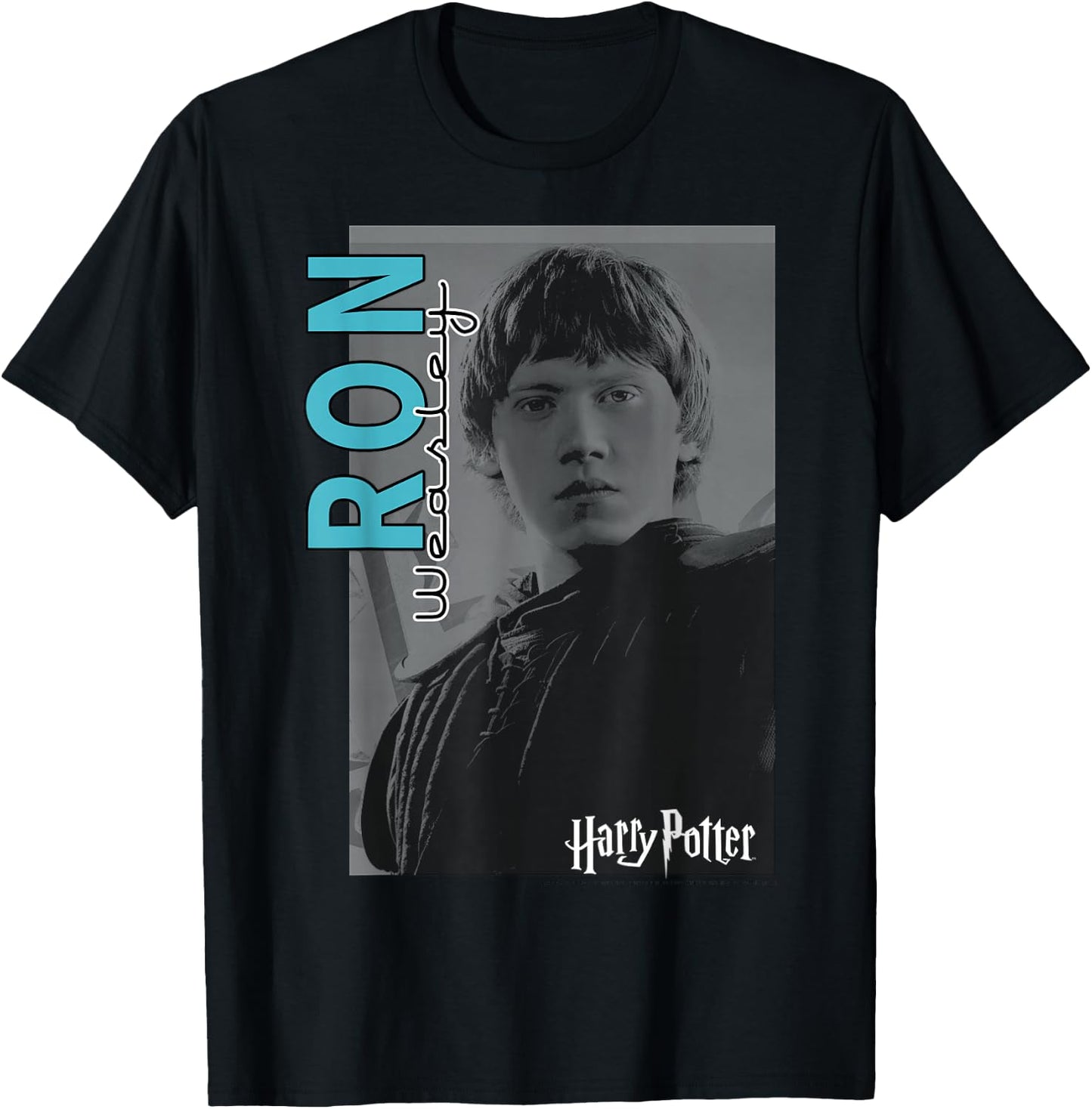 Harry Potter Ron Weasley Character Poster T-Shirt - T-Shirt | Black