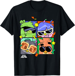 Angry Birds Mystery Island Team Official Merchandise T-Shirt - T-Shirt | Black
