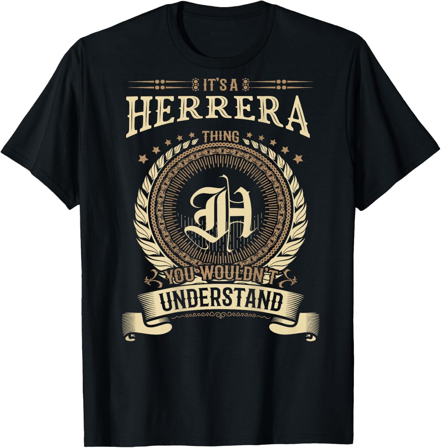 Herrera Thing You Wouldn't Understand Family BACKPRINT T-Shirt - T-Shirt | Black