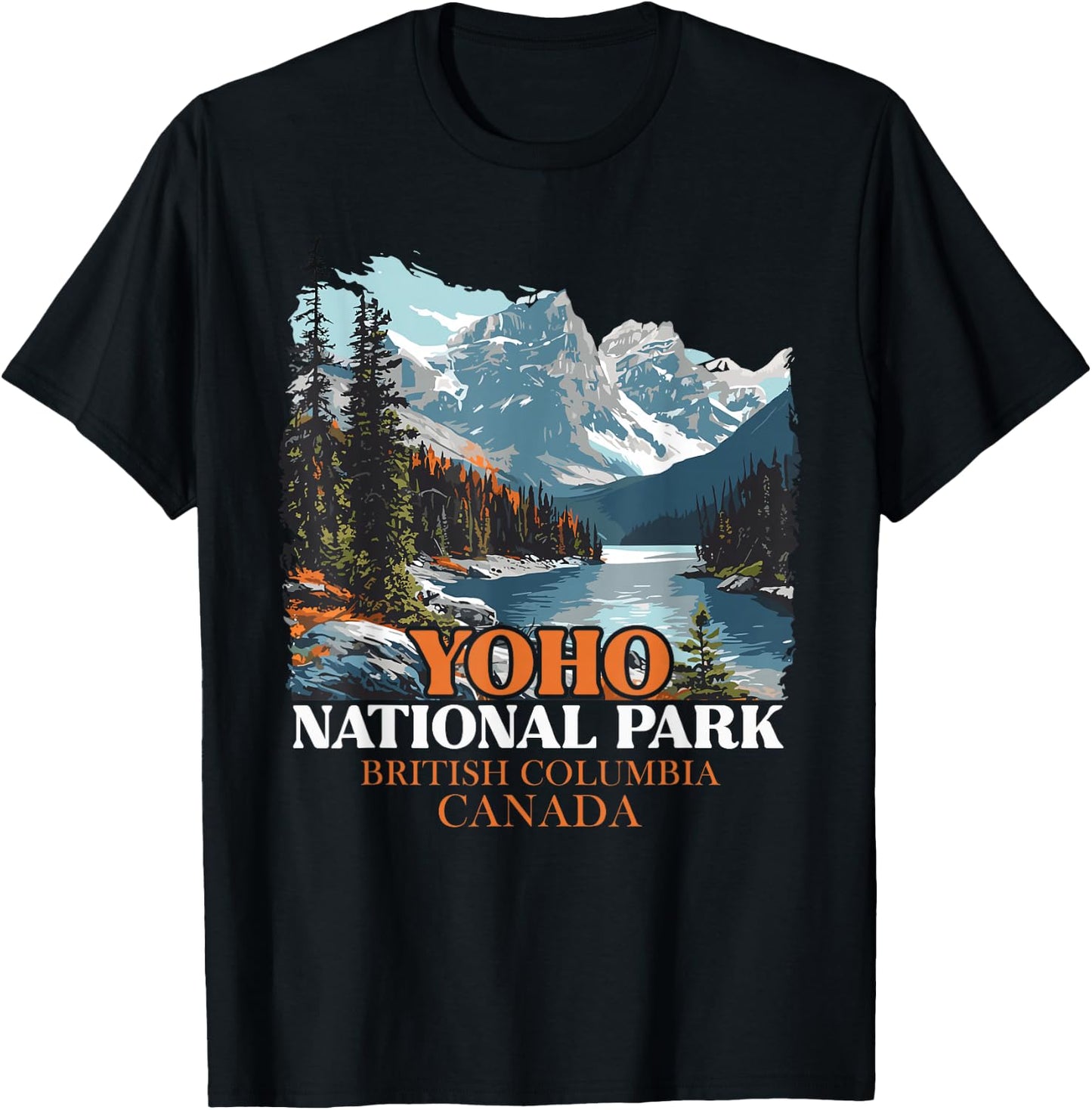 Yoho National Park British Columia Canada T-Shirt - T-Shirt | Black